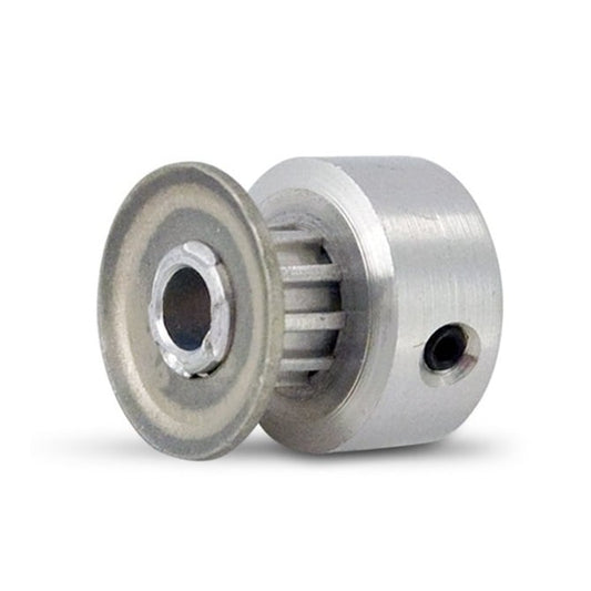 Timing Pulley   11 Tooth x 3.20 Wide - 3.175 mm Bore  -  Aluminium - Flanged with Raised Hub - 2.032 mm (0.08 Inch) MXL Trapezoidal Pitch - MBA  (Pack of 1)