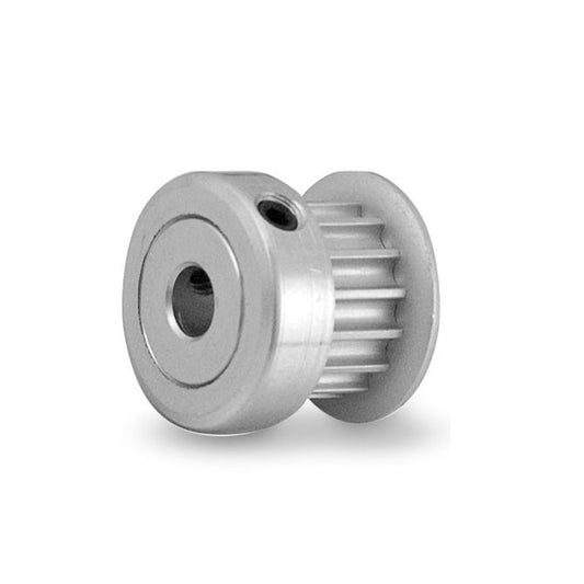Timing Pulley   20 Tooth x 6.4 Wide - 6 mm Bore  -  Aluminium - Flanged with Raised Hub - 2.032 mm (0.08 Inch) MXL Trapezoidal Pitch - MBA  (Pack of 1)