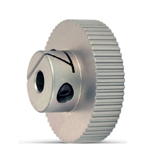 Timing Pulley  120 Tooth x 6 mm Wide - 10 mm Bore  -  Aluminium - EZ-Lock Unflanged - 2 mm GT Curvelinear Pitch - MBA  (Pack of 1)