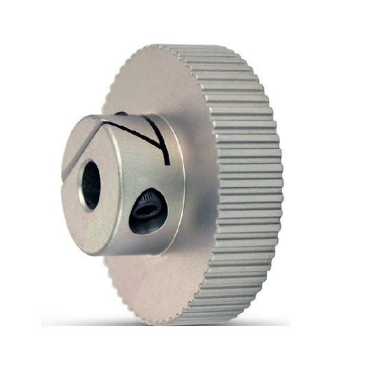 Timing Pulley  120 Tooth x 6 mm Wide - 9.525 mm Bore  -  Aluminium - EZ-Lock Unflanged - 2 mm GT Curvelinear Pitch - MBA  (Pack of 1)