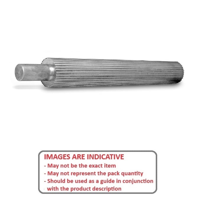 Poulie de Distribution 13 Dents x 50 mm - Aluminium - Longueur Stock - Pas Curvelinear GT 2 mm - MBA (Pack de 1)