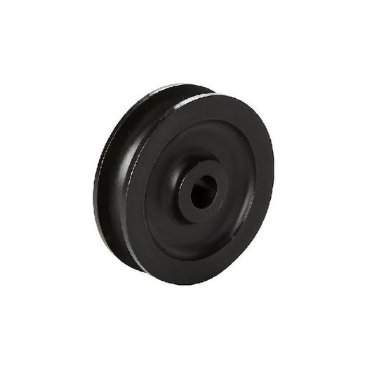 U Groove Pulley    2.39 x 38.1 x 6.452 mm  - Idler With Plain Bore Acetal - Black - MBA  (Pack of 1)