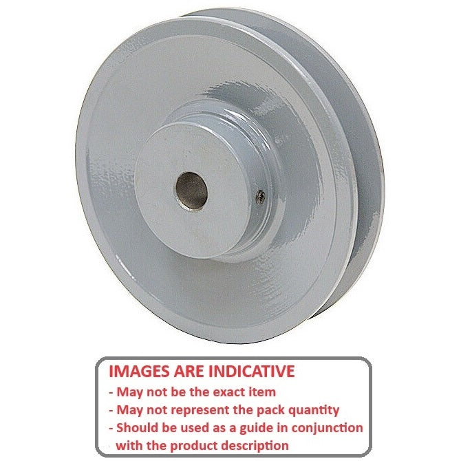 Vee Pulley   71.12 mm  - Suits A / 4L Section Belts Single Row Through Bore 15.875mm Aluminium - MBA  (Pack of 5)