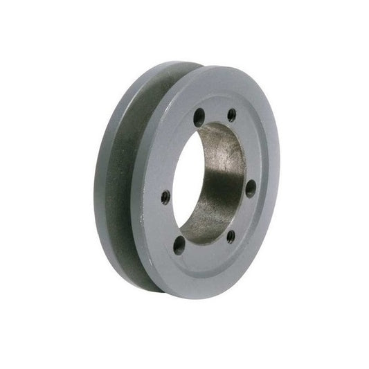 Vee Pulley  157.48 mm  - Suits A or 4L Section Belts Single Row for QD Bushing Type L Cast Iron - MBA  (Pack of 1)