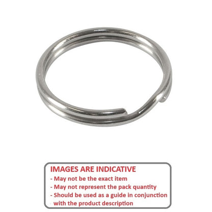 Split Ring    1.78 x 23.6 x 27.3 mm  -  Spring Steel Zinc Plated - MBA  (Pack of 5)
