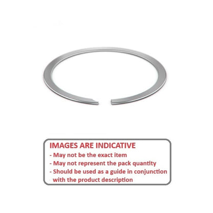 External Spiral Ring   12.7 x 0.46 mm  - Spiral Stainless 302 Grade - Light Duty - 12.70 Shaft - MBA  (Pack of 678)