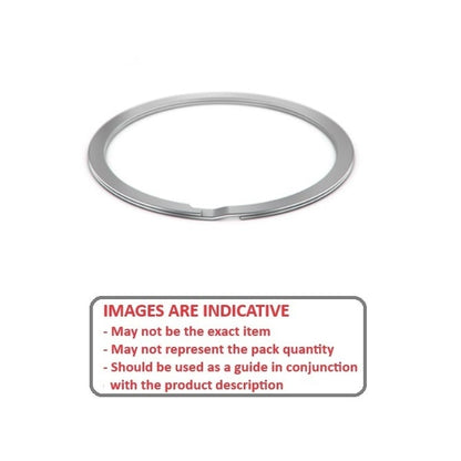 External Spiral Ring   76.20 x 1.55 mm  - Spiral Stainless 302 Grade - Medium Duty - 76.20 Shaft - MBA  (Pack of 100)