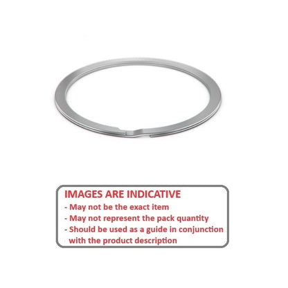External Spiral Ring  115.87 x 1.83 mm  - Spiral Spring Steel - Medium Duty - 115.87 Shaft - MBA  (Pack of 2)