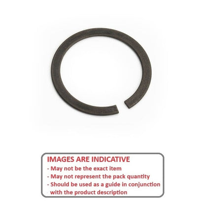 Snap Ring   15.88 x 1.98 mm  - External Spring Steel - Square Section Open Gap - 15.88 Shaft - MBA  (Pack of 100)