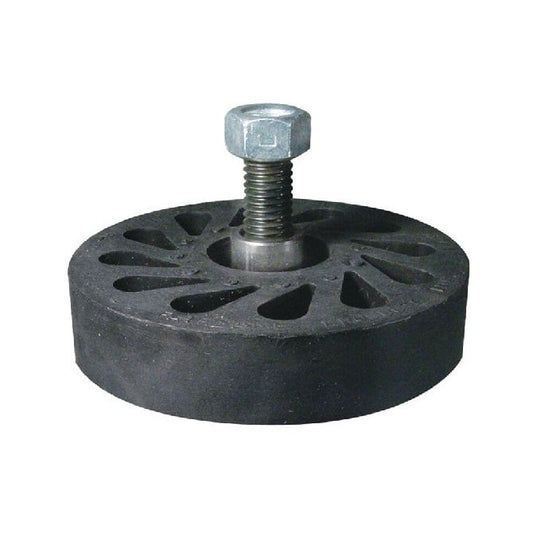 Durasoft Roller  101.60 x 49.28 x 19.05 mm  - Stud Mount Neoprene Rubber 20 Duro - Black - MBA  (Pack of 1)