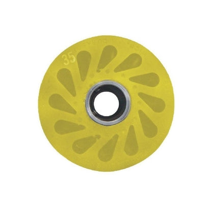 Durasoft Roller  101.60 x 23.37 x 12.7 mm  - Shaft Mount Polyurethane - Yellow - MBA  (Pack of 1)
