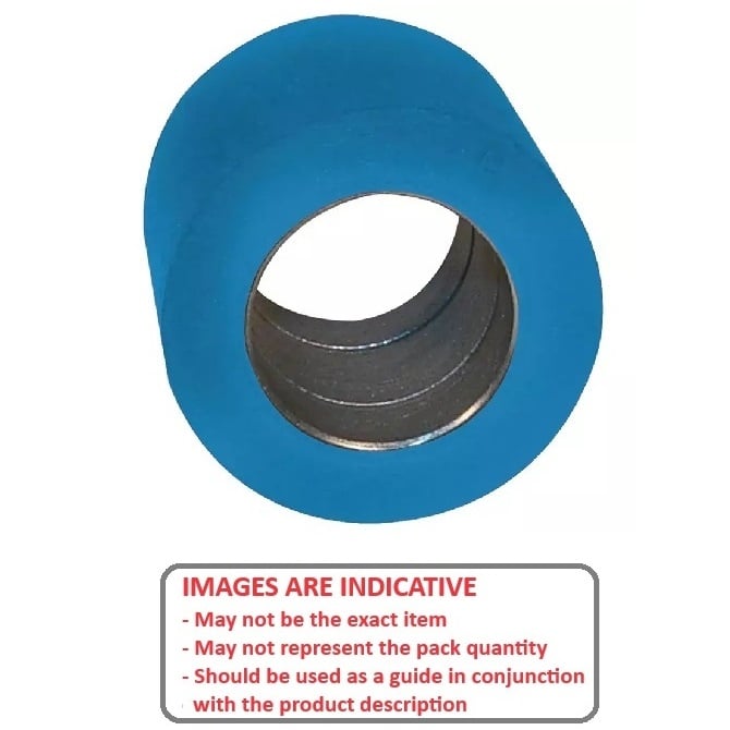 Rollers   38.1 x 31.75 mm Urethane Duro 60 - Blue - MBA  (Pack of 1)