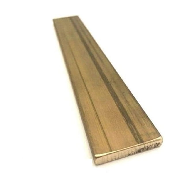 Soft Metal Packs Strip    0.81 x 6.35 and 0.81 x 12.7 - 2 of each  - Shim Brass - MBA  (1 Pack of 4 Per Card)