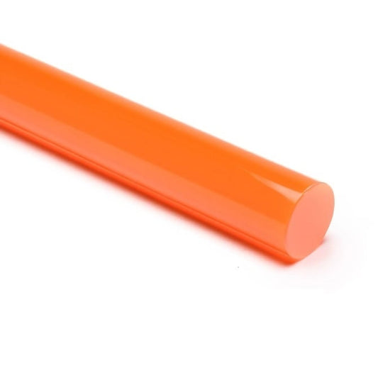 Round Rod   15.9 x 1219 mm Urethane 80A - Orange - MBA  (Pack of 1)