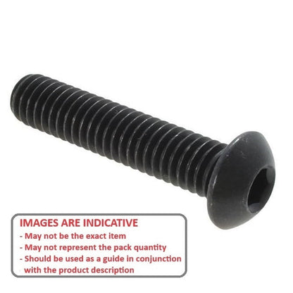 Screw    M10 x 100 mm  -  Alloy Steel - Button Socket - MBA  (Pack of 50)