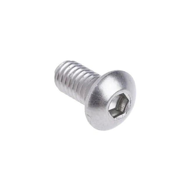 Screw    M10 x 12 mm  -  304 Stainless - Button Socket - MBA  (Pack of 50)
