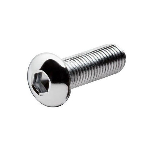 Screw    M10 x 35 mm  -  Stainless 316 - A4 - Button Socket - MBA  (Pack of 50)
