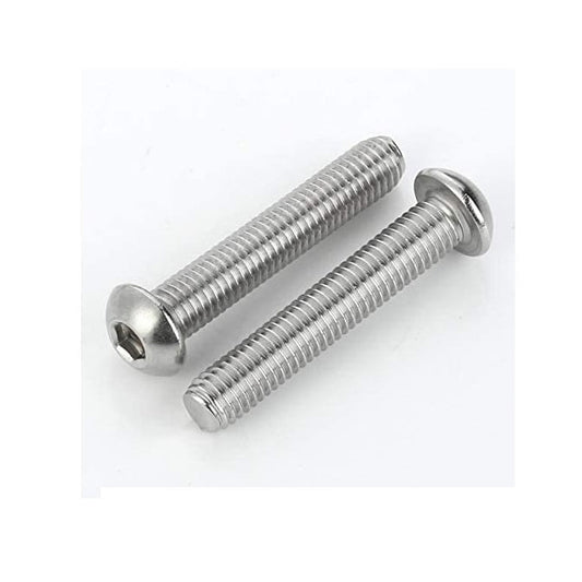 Screw    M10 x 50 mm  -  304 Stainless - Button Socket - MBA  (Pack of 50)