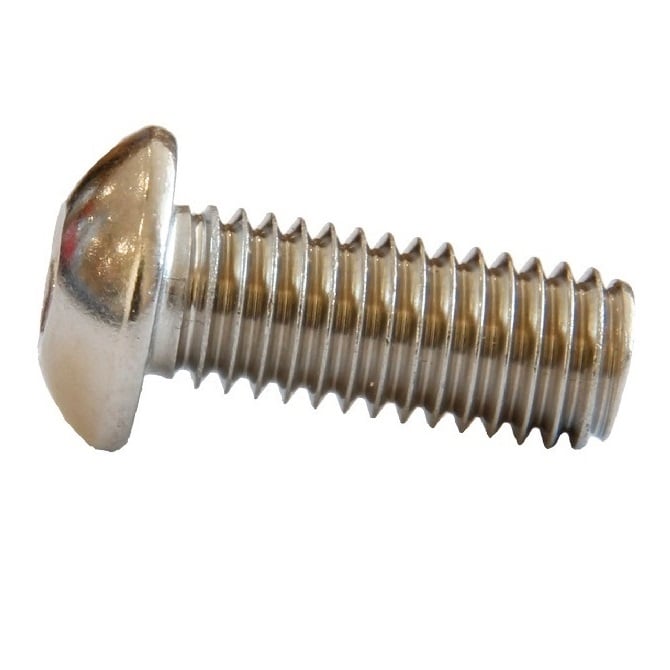 Screw    M10 x 45 mm  -  Zinc Plated Steel - Button Socket - MBA  (Pack of 50)