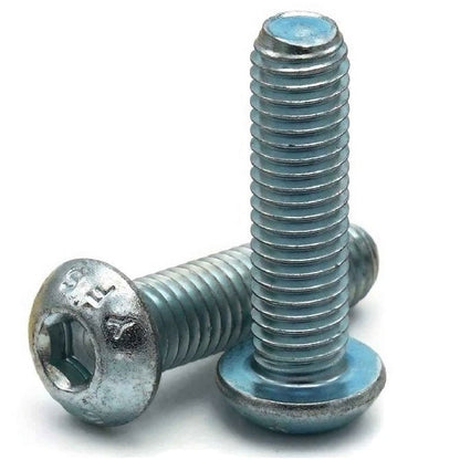 Screw    M12 x 60 mm  -  Zinc Plated Steel - Button Socket - MBA  (Pack of 5)