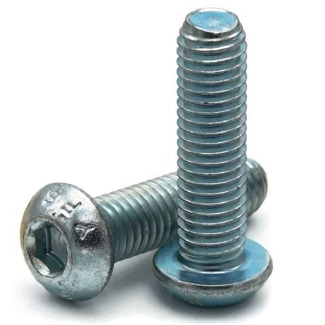 Screw    M10 x 80 mm  -  Zinc Plated Steel - Button Socket - MBA  (Pack of 50)