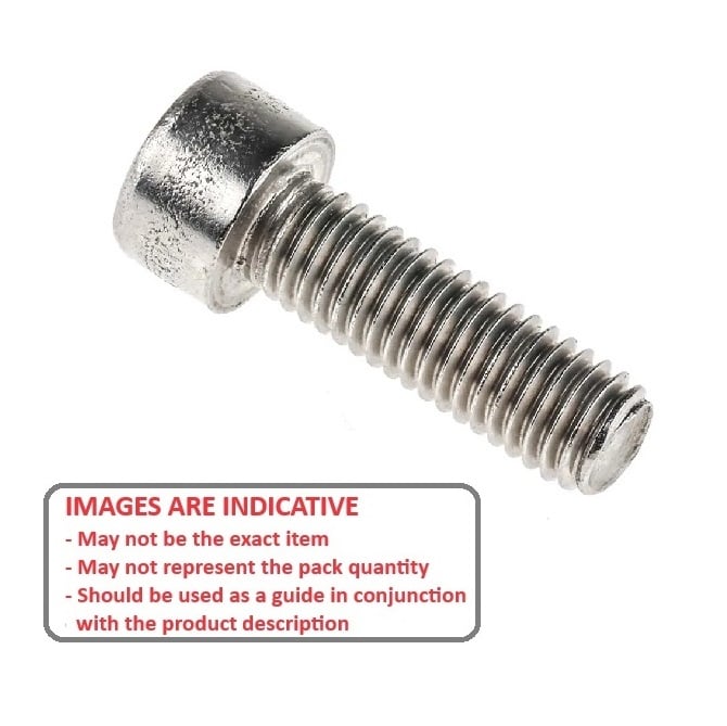 Screw    M2.5 x 4 mm  -  Stainless 316 - A4 - Cap Socket - MBA  (Pack of 10)