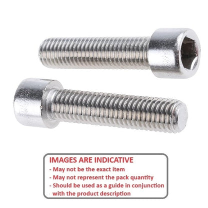 Screw    M12 x 50 mm  -  Stainless 316 - A4 - Cap Socket - MBA  (Pack of 5)