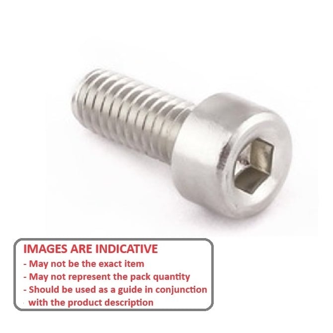 Screw    M5 x 10 mm  -  Titanium CP Grade 2 - Cap Socket - MBA  (Pack of 1)