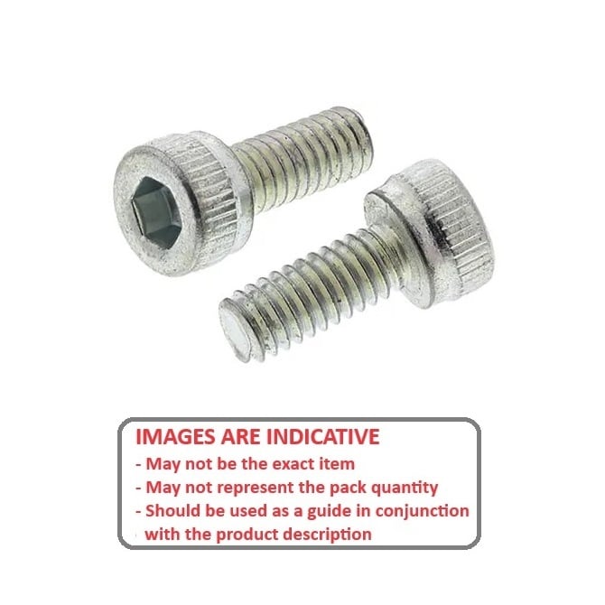 Screw    M10 x 12 mm  -  Zinc Plated Steel - Cap Socket - MBA  (Pack of 50)