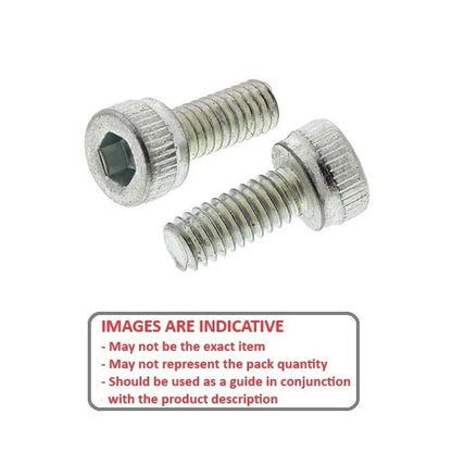 Screw 7/8-9 UNC x 50.8 mm Zinc Plated Steel - Cap Socket - MBA  (Pack of 1)