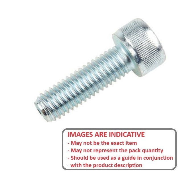 Screw    M10 x 40 mm  -  Zinc Plated Steel - Cap Socket - MBA  (Pack of 5)