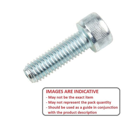 Screw 7/8-9 UNC x 69.9 mm Zinc Plated Steel - Cap Socket - MBA  (Pack of 10)