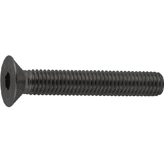 Screw    M10 x 60 mm  -  High Tensile Steel Black Oxide - Countersunk Socket - MBA  (Pack of 50)