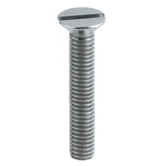 Screw 1/8-40 BSW x 19.1 mm Zinc Plated Steel - Countersunk Slotted - MBA  (Pack of 100)