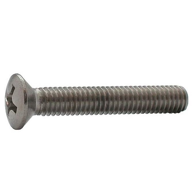 Screw    M5 x 30 mm 304 Stainless - Countersunk Oval Top Philips - MBA  (Pack of 10)
