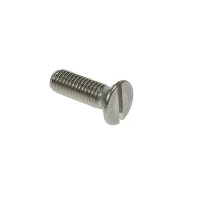 Screw    M2.5 x 6 mm  -  304 Stainless - Countersunk Slotted - MBA  (Pack of 30)