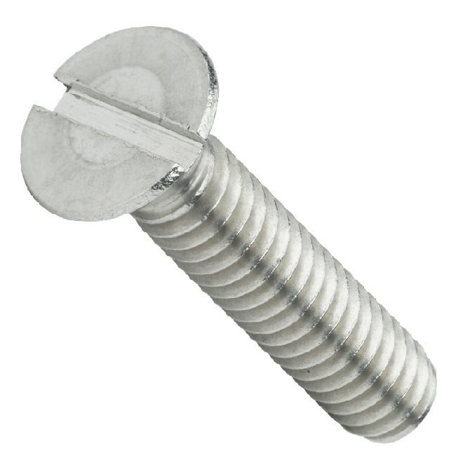 Screw 8-32 UNC x 19.10 mm 304 Stainless - Countersunk Slotted - MBA  (Pack of 100)