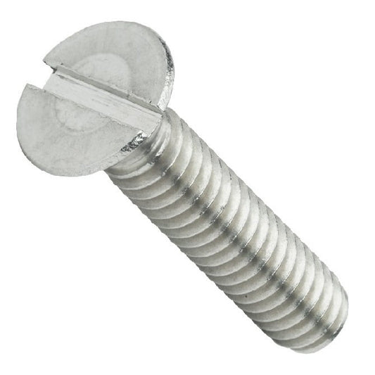 Screw    M2.5 x 10 mm  -  304 Stainless - Countersunk Slotted - MBA  (Pack of 65)