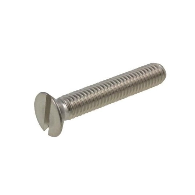 Screw    M2.5 x 20 mm  -  304 Stainless - Countersunk Slotted - MBA  (Pack of 60)