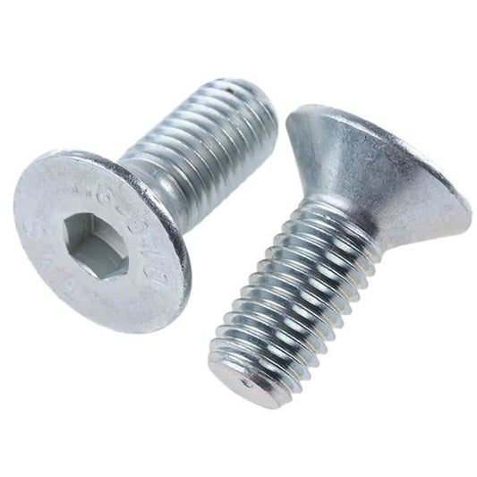 Screw    M10 x 25 mm  -  Zinc Plated Steel - Countersunk Socket - MBA  (Pack of 50)