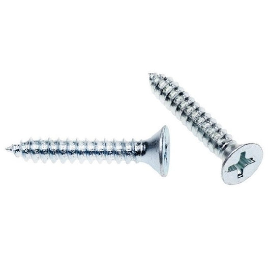 Self Tapping Screw    4.17 x 19 mm Zinc Plated Steel - Countersunk Philips - MBA  (Pack of 100)
