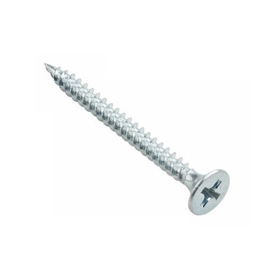 Self Tapping Screw    3.5 x 38.1 mm Zinc Plated Steel - Countersunk Philips - MBA  (Pack of 100)