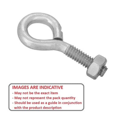 Eye Bolt    1/2-13 UNC x 152.400 x 38.1 mm  - Bent Stainless Steel - MBA  (Pack of 1)