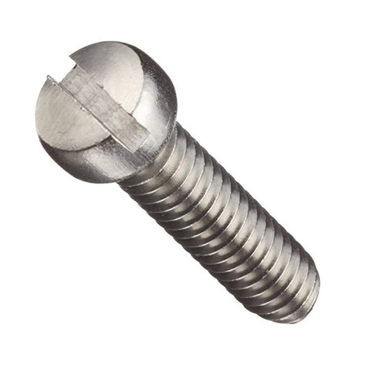 Screw 1-72 UNF x 12.7 mm 304 Stainless - Fillister Head Slotted - MBA  (Pack of 50)