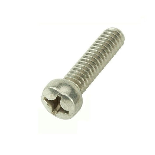 Screw    M6 x 25 mm Zinc Plated Steel - Fillister Head Philips - MBA  (Pack of 50)