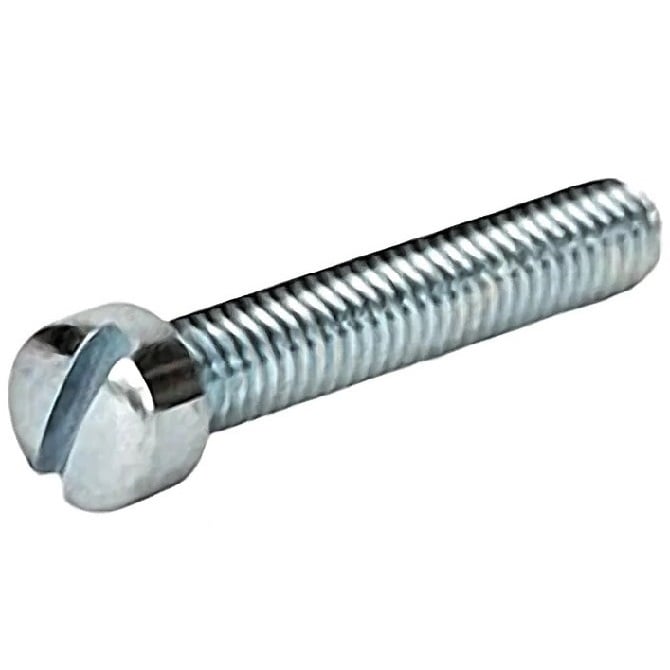 Screw 6BA x 25.4 mm Zinc Plated Steel - Fillister Head Slotted - MBA  (Pack of 100)