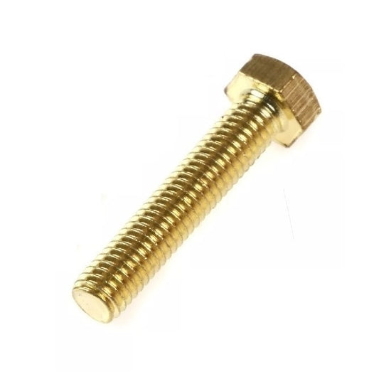Screw 00-90 UNF x 6.4 mm Brass - Hex Head - MBA  (Pack of 10)
