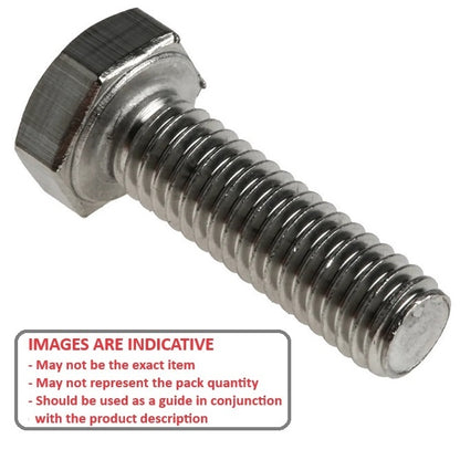 Screw 10-32 UNF x 25.4 mm 304 Stainless - Hex Head - MBA  (Pack of 85)