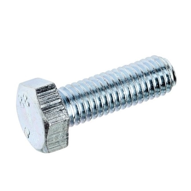 Screw    M10 x 45 mm  -  Zinc Plated Steel - Hex Head - MBA  (Pack of 50)