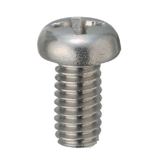 Screw 8-32 UNC x 7.9 mm 304 Stainless - Pan Head Philips - MBA  (Pack of 100)